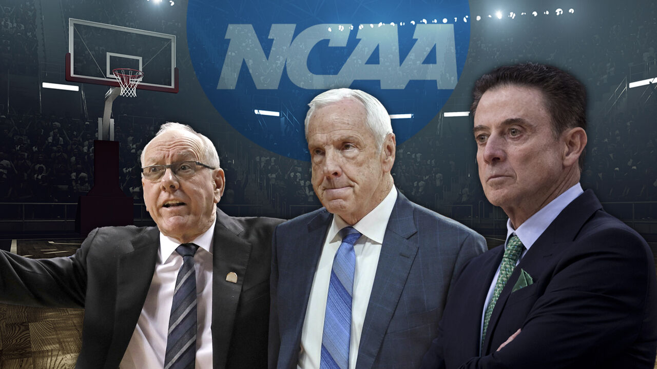 Jim Boeheim, Roy Williams and Rick Pitino